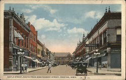 Maple Street, South from Montgomery Street Postcard