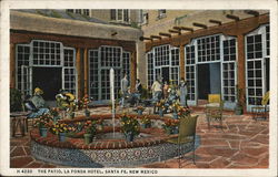 La Fonda Hotel - The Patio Santa Fe, NM Postcard Postcard Postcard