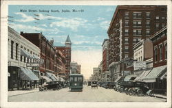 Main Street Looking South Joplin, MO Postcard Postcard Postcard