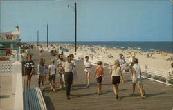 Boardwalk and Beach Postcard