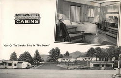 Crystal Courts Cabins Postcard