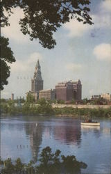 Travelers Tower and Connecticut River Postcard