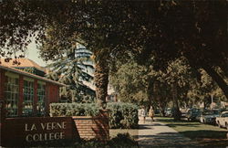 La Verne College and Grounds California Postcard Postcard Postcard