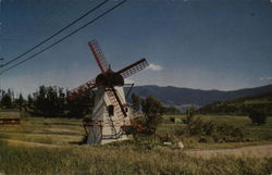 Danish Windmilll Solvang, CA Postcard Postcard Postcard