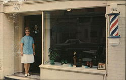 Club Barber Shop 1017 Larkin Street San Francisco, CA Postcard Postcard Postcard