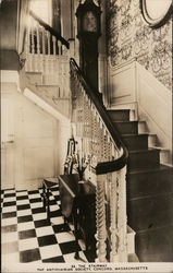 Stairway, The Antiquarian Society Postcard