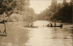 On the River at Gypsy Camp Postcard