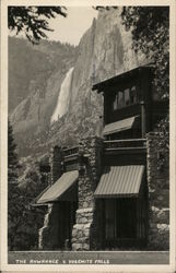 The Ahwahnee Hotel & Yosemite Falls Yosemite National Park Postcard Postcard Postcard