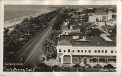 Ocean Avenue Santa Monica, CA Postcard Postcard Postcard