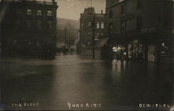 "The Flood" - June 9,1910, Dewsbury Disasters Postcard Postcard Postcard