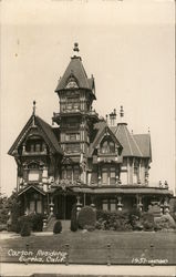 Street View of Carson Residence Postcard