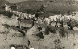 Actors Recreating a Scene from the Resurrection Religious Postcard Postcard Postcard