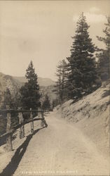 View Along the High Drive - Snowy Road in Mountains Colorado Springs, CO Postcard Postcard Postcard