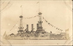 U.S.S. Louisiana Navy Postcard Postcard Postcard