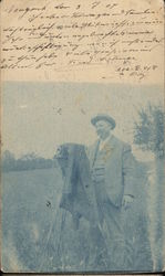 Photographer in Field with Covered Camera on Tripod New York, NY Postcard Postcard Postcard