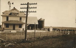 Farmstead Out In The Open Field Farming Postcard Postcard Postcard