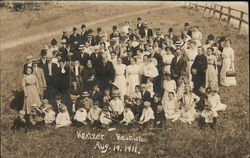 Kratzer Family Reunion August 19, 1911 Postcard