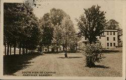 Hartwick Academy, South View Of Campus (Hartwick College?) Oneonta, NY Postcard Postcard Postcard