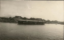 Long Structure in Water Near Boats China Postcard Postcard Postcard