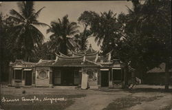 Chinese Temple Singapore, Singapore Southeast Asia Postcard Postcard Postcard