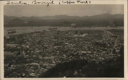 View of City and Port Santos, Brazil Postcard Postcard Postcard