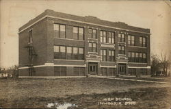 High School and Grounds Postcard