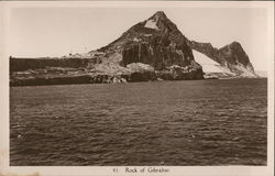 Rock of Gibraltar Spain Postcard Postcard Postcard