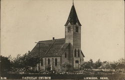 Catholic Church Linwood, NE Postcard Postcard Postcard