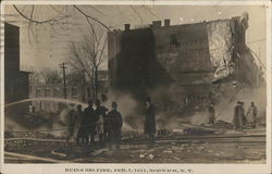 Ruins from Big Fire - February 3, 1911 Norwich, NY Postcard Postcard Postcard