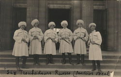 Six Troubadours Russes - Russian Performers Postcard