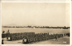 Military Marching in Formation Postcard