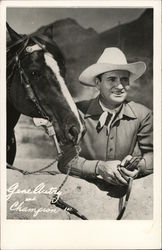 Gene Autry and Champion Postcard