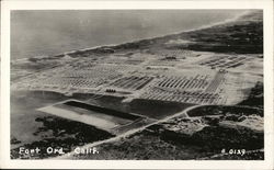 Aerial VIew of Camp Postcard