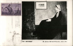 "My Mother" by James McNeil Whistler 1834-1903 Art Postcard Postcard Postcard