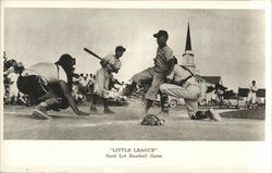 "Little League" Sand Lot Baseball Game Postcard Postcard Postcard