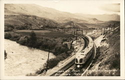 S.P. Streamline Train "City of San Francisco" entering Reno Postcard