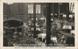 Redwood Terrace Gardens - Brookdale Lodge California Postcard Postcard Postcard