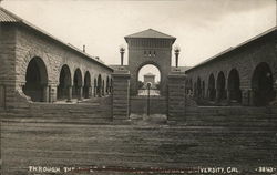 Through the Inner Quadrangle, Stanford University Postcard