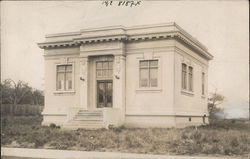 Street View of Carnagie Library Postcard