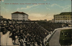 Scene at Stadium, During Football Games Syracuse, NY Postcard Postcard Postcard