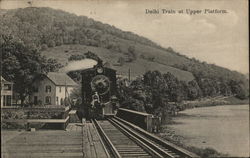 Delhi Train at Upper Platform New York Postcard Postcard Postcard