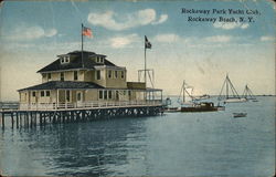 Rockaway Park Yacht Club Rockaway Beach, NY Postcard Postcard Postcard