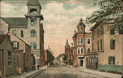 New York Avenue and Louis Street with Turnhalle Union Hill, NJ Postcard Postcard Postcard