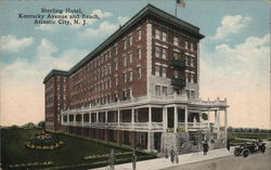 Sterling Hotel, Kentucky Avenue and Beach Atlantic City, NJ Postcard Postcard Postcard