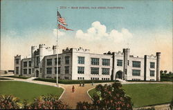 High School and Grounds Postcard