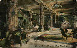 Lobby, Hotel Virginia Postcard