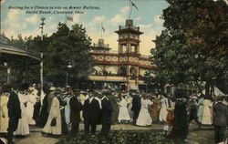 Euclid Beach - Waiting for Scenic Railway Cleveland, OH Postcard Postcard Postcard