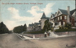 Newer Residence Street Postcard