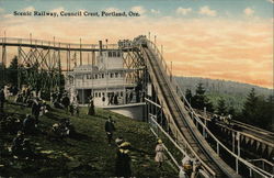 Scenic Railway, Council Crest Portland, OR Postcard Postcard Postcard