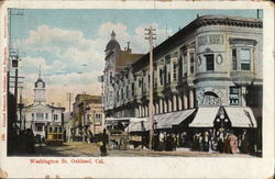 Washington Street View Oakland, CA Postcard Postcard Postcard